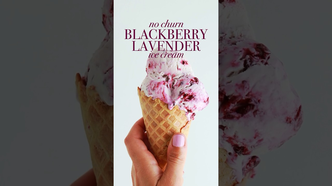 Не могу забыть это мороженое с ежевикой и лавандой, которое не нужно взбивать 😍 рецепт на sugaran...