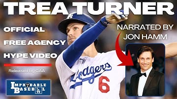 Trea Turner Free Agency Hype Video | CAA Narrated by Jon Hamm | Highlights Reel #dodgers #treaturner