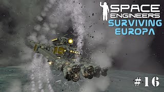 Space Engineers Surviving Europa: Creating The Base Power Source and Testing A New Drill Style EP16