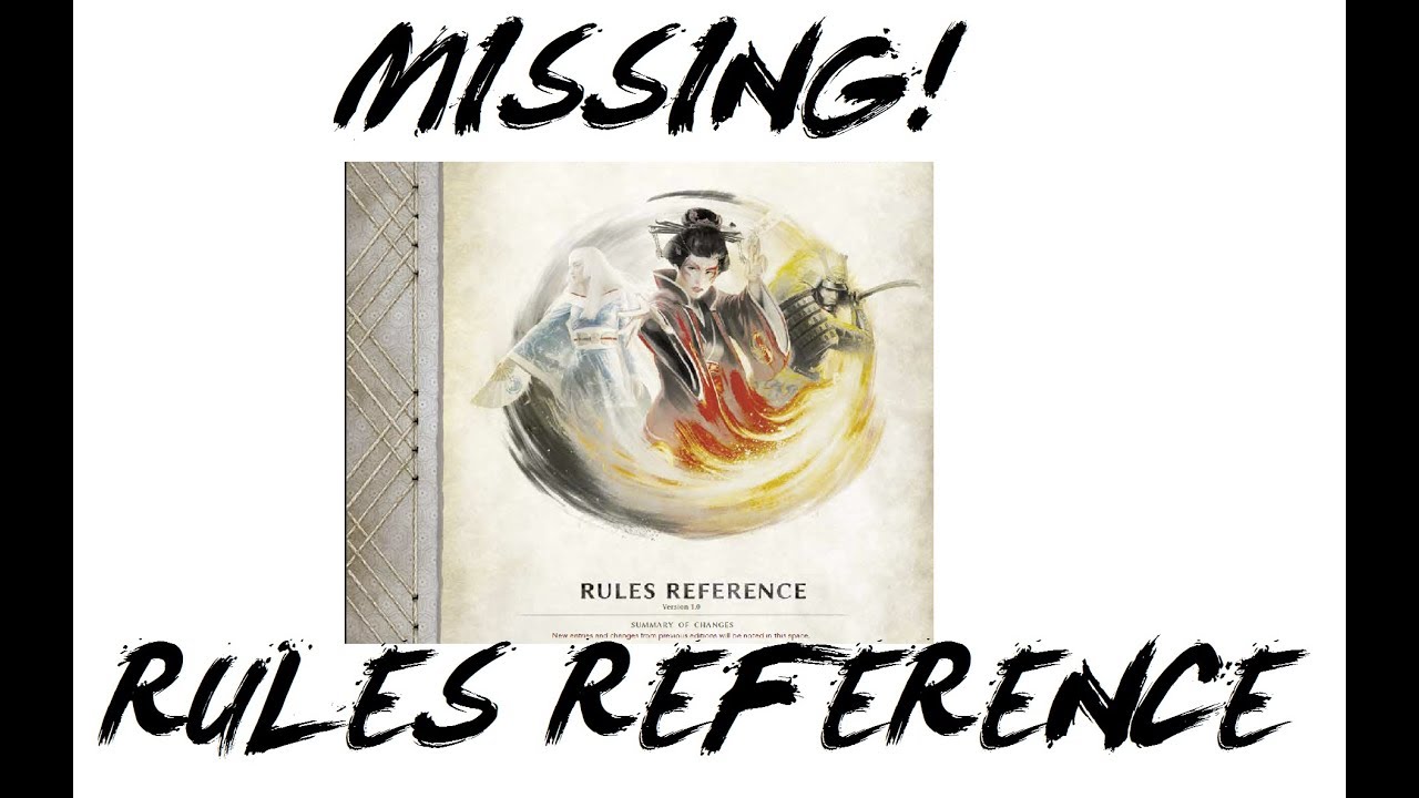 Where's my Rules Reference for Legend of the Five Rings (L5R) LCG? -  Imperial Chronicle - YouTube