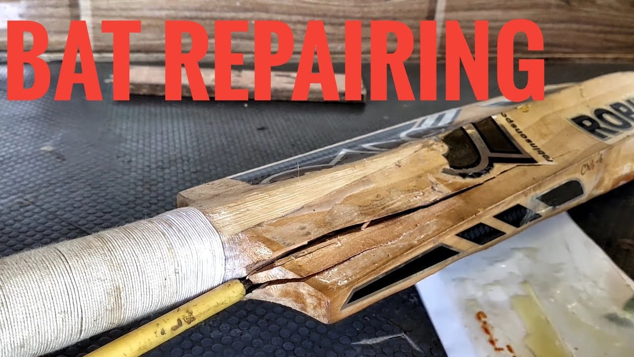Cricket Bat Shoulder Crack Repaired Cricket Bat Repairing CRICKET