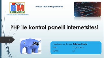 27 - Php ile Admin Panelli Portfolyo Sitesi