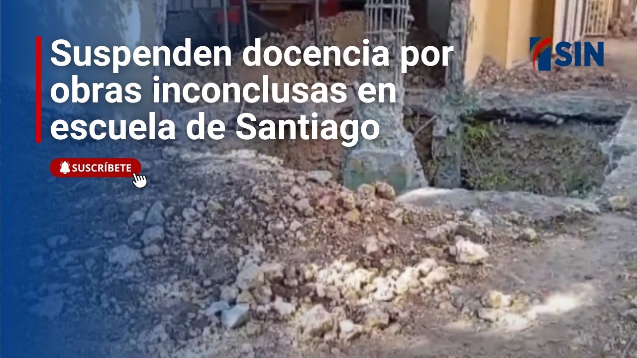 Suspenden docencia por obras inconclusas en escuela de Santiago - YouTube