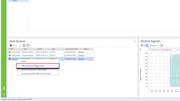 How to view a running sequence in OpenLab CDS
