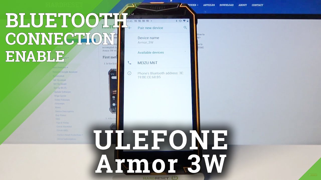 ULEFONE Armor 3W – Share Data with Device & Turn On Bluetooth Connection