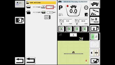 Liquid System Operations: RoGator and TerraGator Liquid Tank Settings