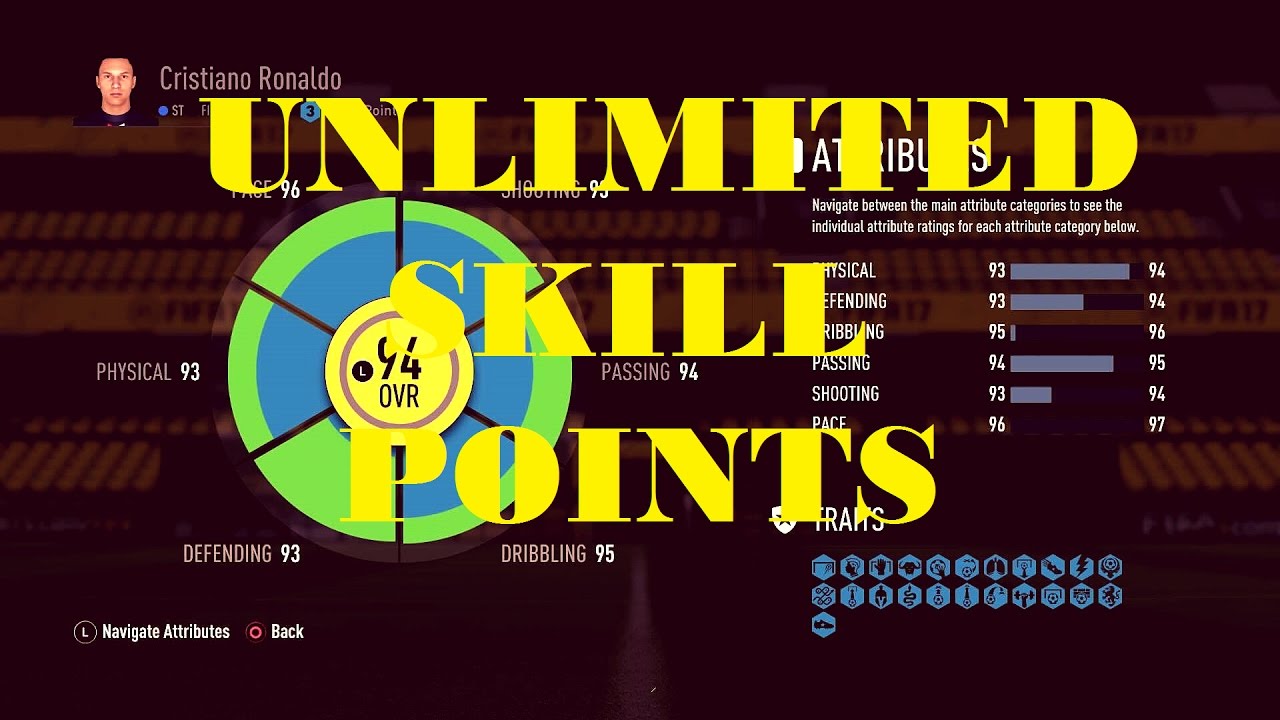 FIFA 17 PRO CLUBS HOW TO GET ALL TRAITS / UNLIMITED SKILL POINTS! PC, XBOX ONE & PS4