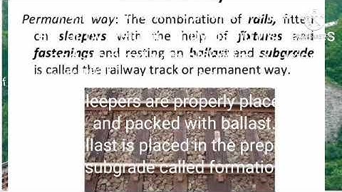 Components of Railway Track (Permanent Way)