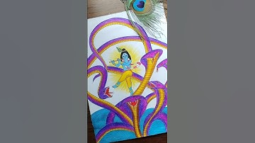 shri krishna lila drawing 😮🙏 #shorts #trending #viral #krishna #radha #youtube #fypシ #video