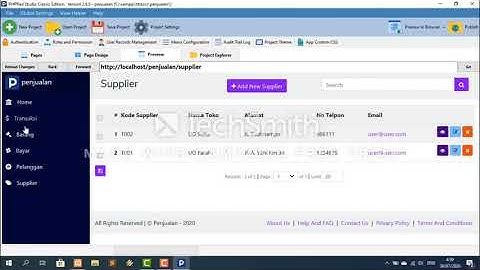 Program Penjualan Menggunakan PHPRad