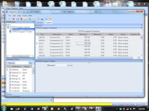 Epicor Dashboard Creation Part 1