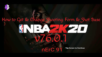 #Tutorials "NBA2K20 How to Change & Get Code of Shooting Form & Shot Base"