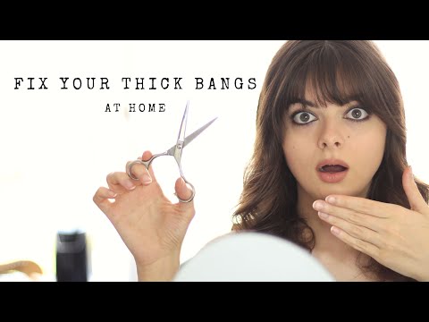 Cut Your Bangs Too Thick? Here&rsquo;s How To Fix Them