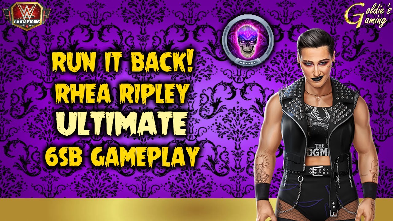 Run it Back! Judgment Day Rhea Ripley Ultimate Belt & Plate 6 Star