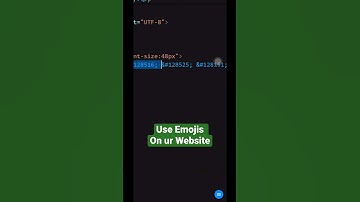 Use emojis on your Website using HTML#shorts #ytshorts #ytindia #webdevelopment #viral #shortsvideo