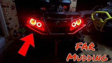 Far Mudding Halos install! 2018 Canam Outlander