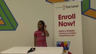 Oratacular Public Speaking Competition at Eye Level Parsippany with GKTVusa Saanvi Tubati Grade 2