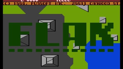 Flak Atari 800 intro