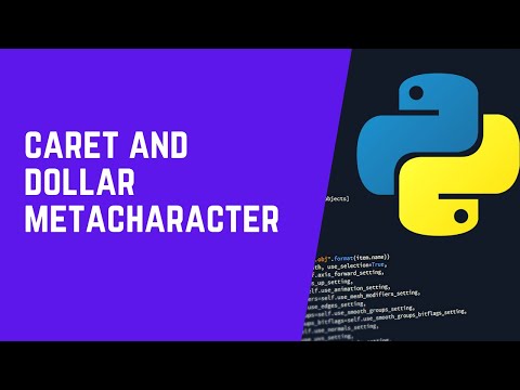 caret and dollar metacharacter in python