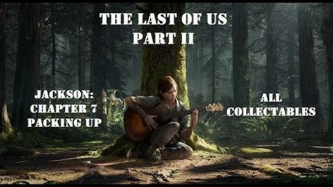 The Last Of Us Part 2 - Chapter 7 - Packing Up - All Collectables