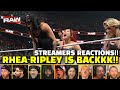 Rhea Ripley Returns on WWE RAW Streamers Reactions Compilation