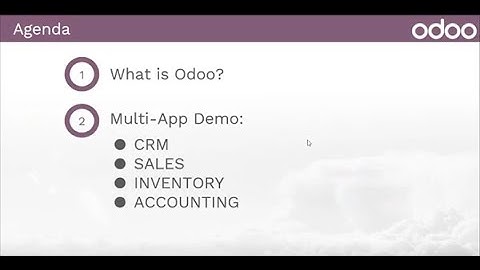 Odoo CRM Sales Inventory and Accounting Demo