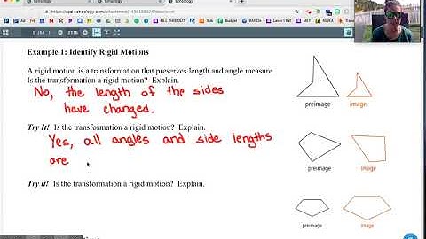Geometry Lesson 3-1: Reflections