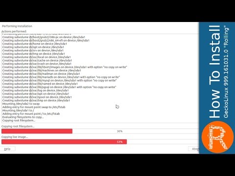 How To Install GeckoLinux 999.161031.0 "Rolling"