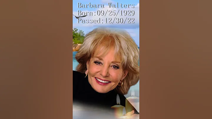 Barbara Walters Dies at 93 | REST IN PEACE