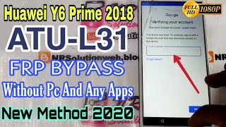 Huawei Y6 Prime 2018 ATU-L21 FRP Bypass Android 8 Without Pc & Apps New Trick 2020 screenshot 2