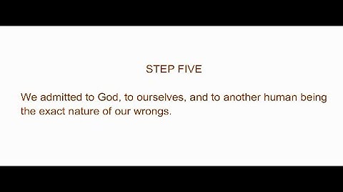 Step 5 - Narcotics Anonymous Original Basic Text - Grey Book