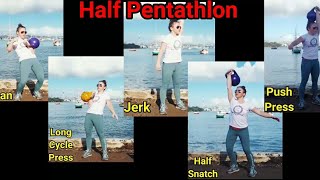 Kettlebell Half-Pentathlon | Follow-along, 25 minutes