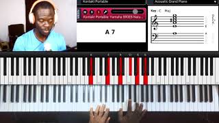 7th Chords Series - Key D Piano Tutorials For Beginners- FORMING CHORDS