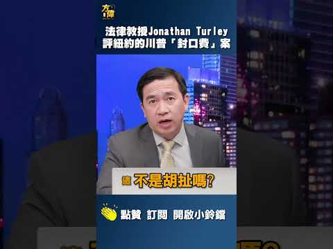 法律教授Jonathan Turly评纽约的川普“封口费”案