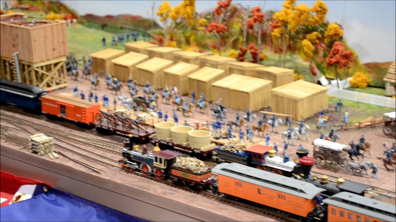 HO American Civil War Layout Oct2014 - YouTube