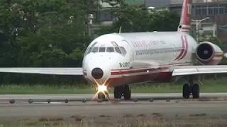 ???? Far Eastern Air Transport MD-82(B-28017) FE-27 ??(TSA)->??(MZG) takeoff