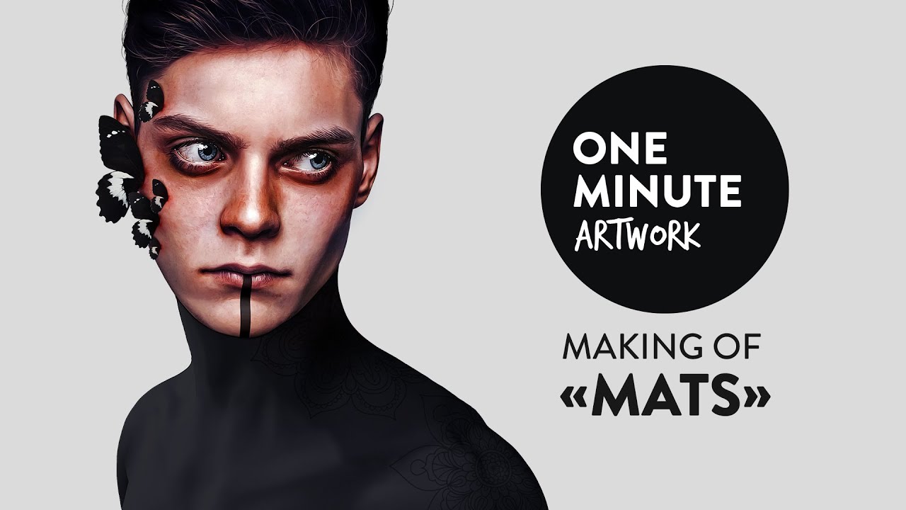 Digital Drawing - Making of «Mats» by Laura H. Rubin | One Minute Artwork