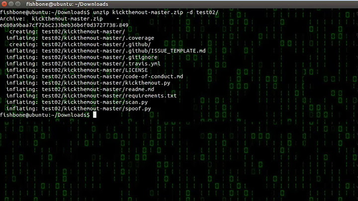 Hướng dẫn giai nen file zip hệ điều hành debian