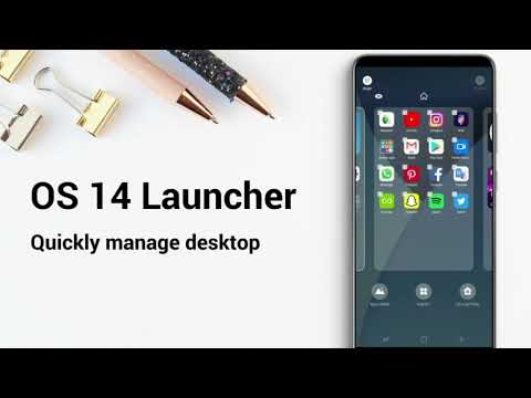 OS14 Launcher ، App Lib ، i OS14