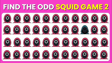 Find the ODD One Out - Squid Game 2 Edition | 20 Ultimate levels 🐙🦑🎮 Easy, Medium, Hard, Impossible