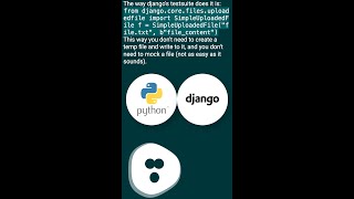 django - how to unit test a post request using request.FILES #shorts