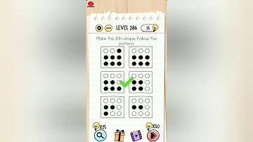 Brain Test Level 286 make the 6th shape follow the pattern