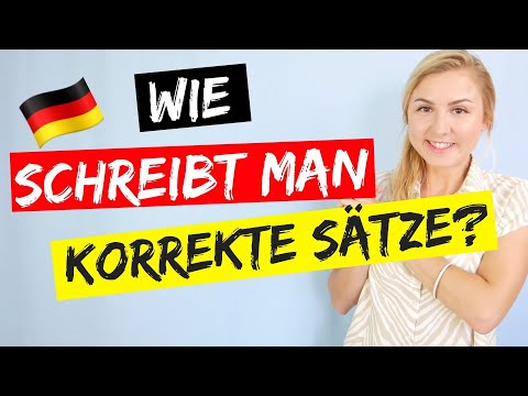 Richtig schreiben lernen: Satzbau einfach erklärt │Deutsch A1 -  B2