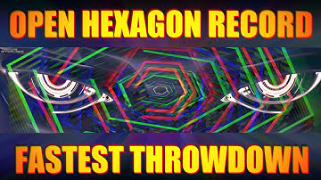 Open Hexagon: Throwdown (fastest ver.) 111 sec, BoshyTime