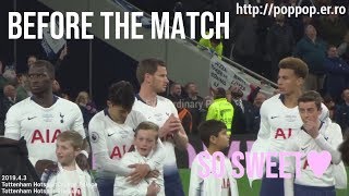 Son Heung-min and Tottenham Players take care of children,So sweet♡ New Stadium's first match