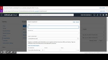 How to create compartment in OCI