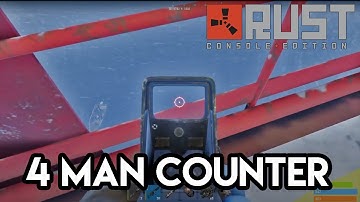 When the 4 man pulls up to Small Oil Rig… - Rust Console Edition