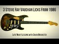 3 Stevie Ray Vaughan Licks From 1986