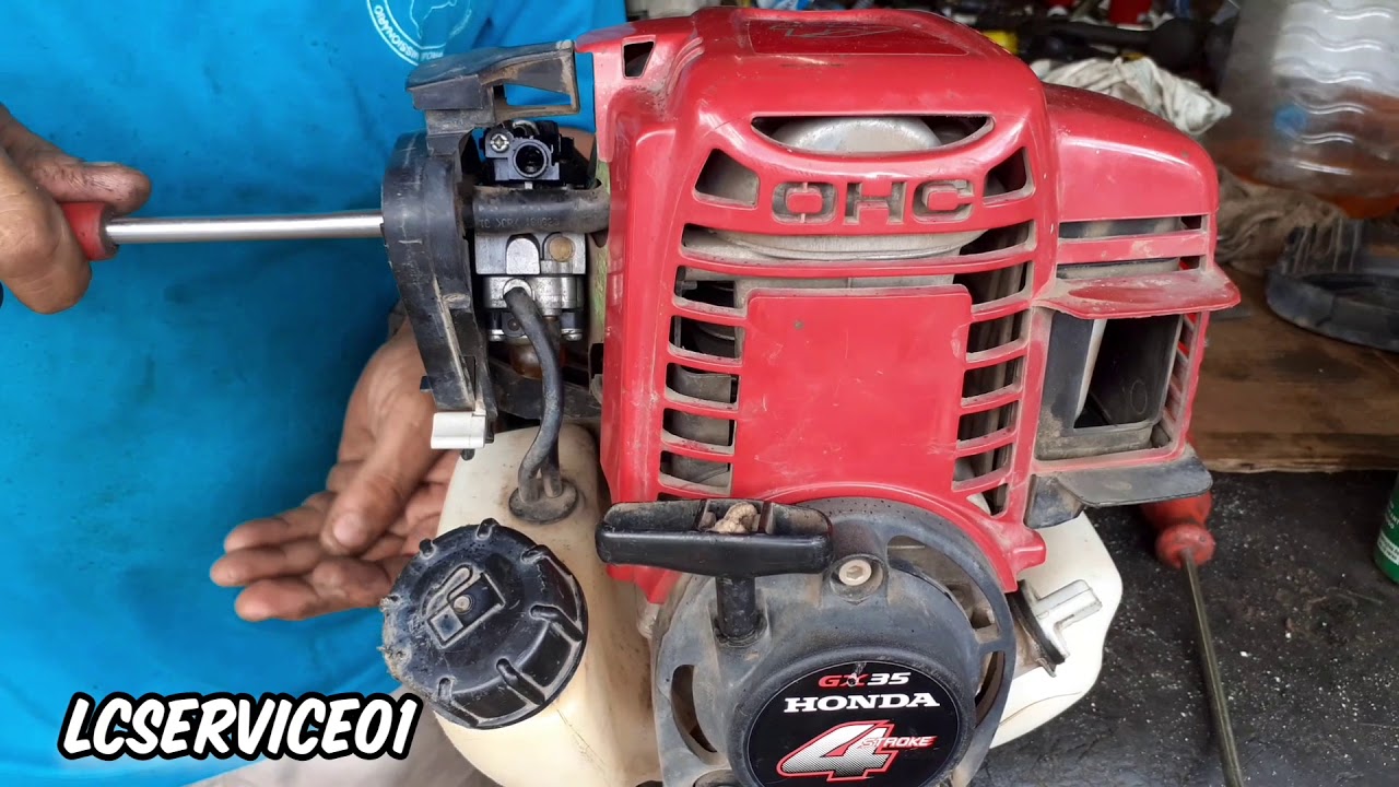 Roçadeira Honda Gx 35 carburador muito sujo YouTube