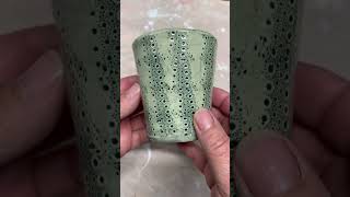 Sea urchin textures 😍: Slab built Espresso Cup